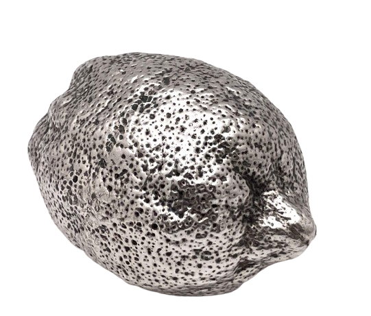 English Sterling Silver Realistic Citrus / Lemon