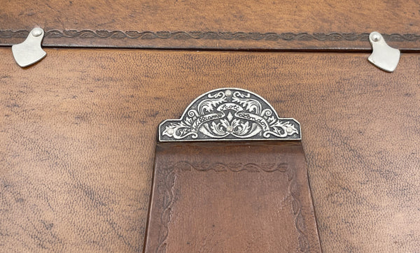 William Scott Leather & Sterling Silver Picture Frame 30% OFF