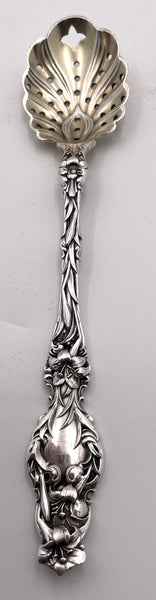 Whiting Sterling Silver Pierced Pea Server in Lily Pattern