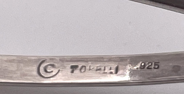 Janet Torelli Sterling Silver Butterfly-Shaped Sandwich Serving Tongs