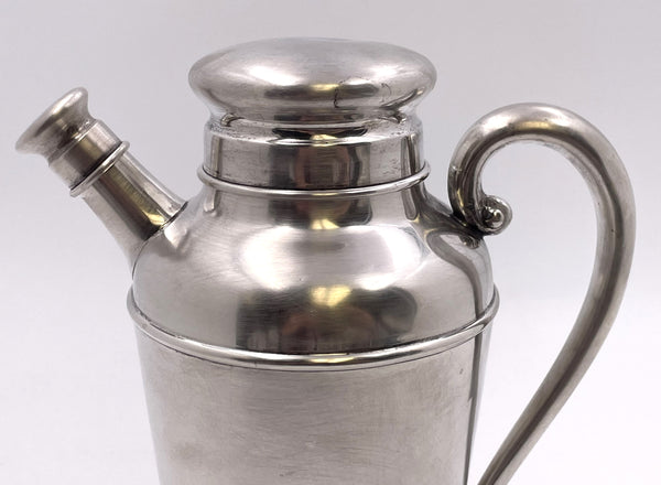 S. Kirk & Son Sterling Silver Cocktail Shaker in Mid-Century Modern Style