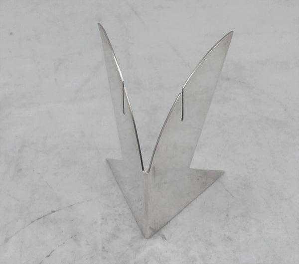 Pair of Sterling Silver Card / Menu Holders by De Vecchi