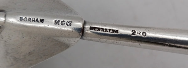 Rare Gorham Sterling Silver Monumental 14'' 19th Century Soup / Punch Ladle