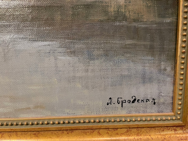 Russian Oil on Canvas Landscape