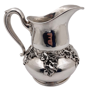 Woodside Sterling Silver Water Pitcher/ Ewer in Art Nouveau Style from Early 20th Century