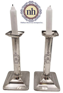 Pair of Tiffany & Co. Sterling Silver Candlesticks from 1903