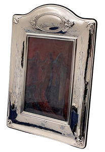 Del Conte Italian Sterling Silver Picture Frame with Cartouche Motif
