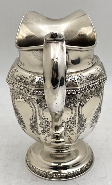 Durgin Sterling Silver Pitcher Jug in Art Nouveau Style from Early 20th Century