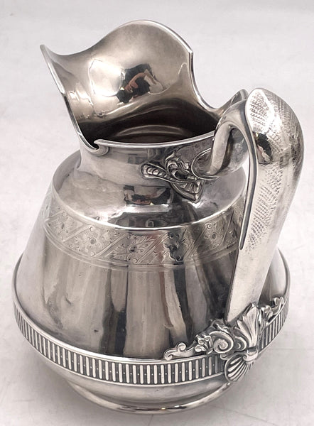 Tiffany & Co. 1875 Sterling Silver 5-Piece Tea & Coffee Set in Aesthetic Movement and in Italian Pattern