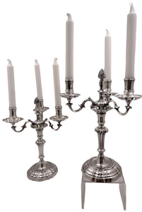 Pair of Mario Buccellati Italian Silver 3-Light Candelabra