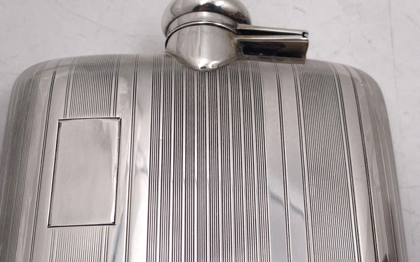 J. E. Caldwell & Co. Sterling Silver Flask in Art Deco Style from Early 20th Century