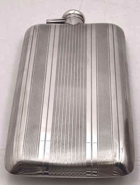 J. E. Caldwell & Co. Sterling Silver Flask in Art Deco Style from Early 20th Century