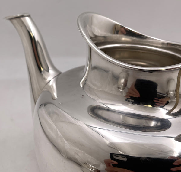 Michelsen Danish 4-Piece Sterling Silver Tea & Coffee Set in Art Deco Style