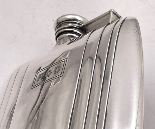 Watrous for International Sterling Silver Flask in Art Deco Style from Early 20th Century