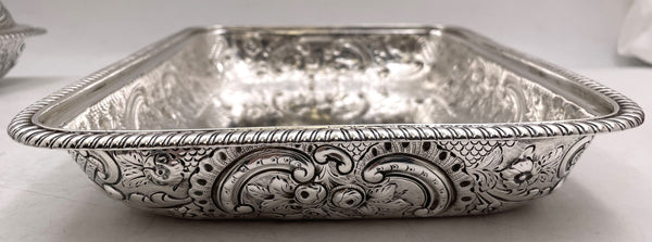 Pair of Richard Cooke English Sterling Silver 1807 Georgian Covered Dishes