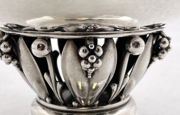 Georg Jensen Set of 3 Sterling Silver Bowls #197A #197C in Art Nouveau Style