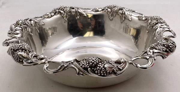 Tiffany & Co. Sterling Silver 1904 Blackberry Bowl in Art Nouveau Style