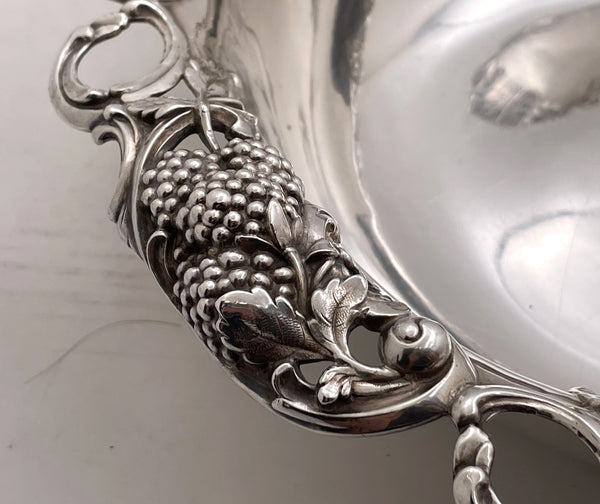 Tiffany & Co. Sterling Silver 1904 Blackberry Bowl in Art Nouveau Style