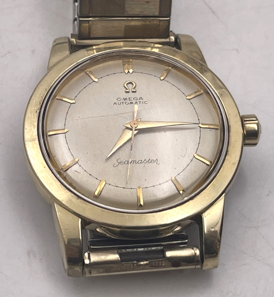 Omega Gold Plated Automatic Seamaster Wristwatch