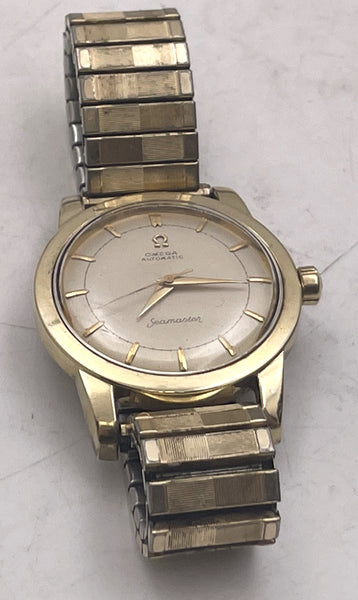 Omega Gold Plated Automatic Seamaster Wristwatch