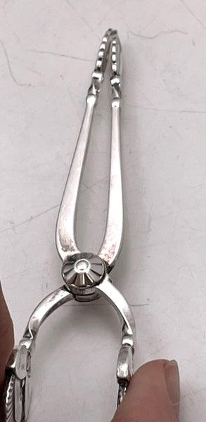 Georg Jensen Sterling Silver Sugar Tongs in Cactus Pattern