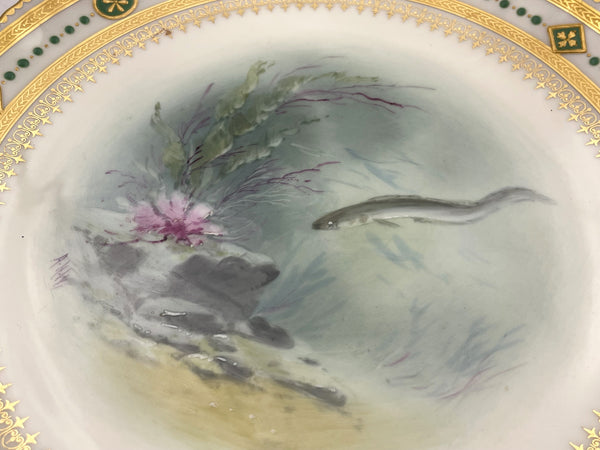 Tiffany & Co. by Mintons Set of 5 Fine China Plates / Dishes with Fish Motifs