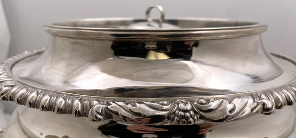 American Silver Hot Water Urn Samovar from Early 19th Century