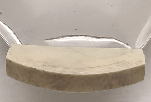 English Sterling Silver Dish in Mid-Century Modern Style