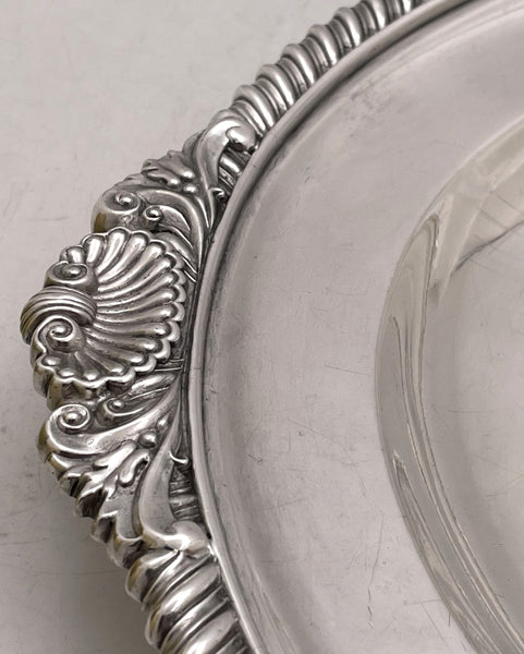 W.  Bateman English 1816 Georgian Sterling Silver Platter Tray