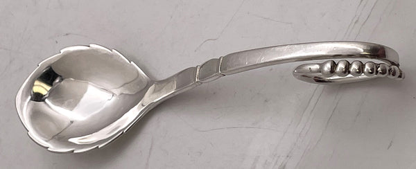 Georg Jensen Assorted Set of Sterling Silver Servers in Blossom Pattern