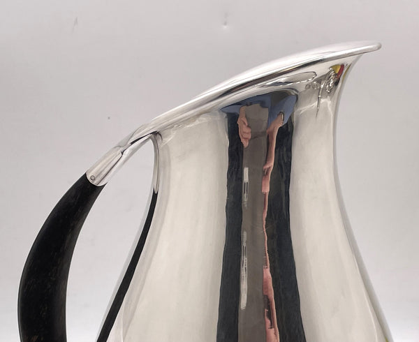 Georg Jensen by Johan Rohde Sterling Silver Pitcher in Pattern #432F and in Art Deco Style