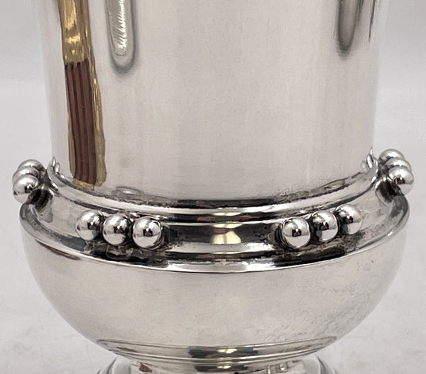 Kos Eliyahu Passover Pesach Sterling Silver Goblet by Fina in Georg Jensen Style