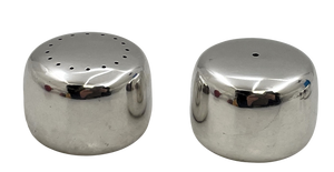 Georg Jensen by H. Koppel Pair of Sterling Silver Salt & Pepper Shakers in Mid-Century Modern Style