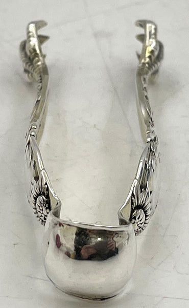 Tiffany & Co. Sterling Silver Sugar Tongs in Chrysanthemum Pattern from 1880