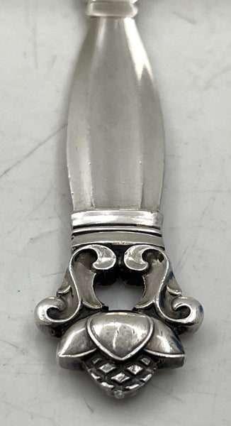 Georg Jensen Sterling Silver Food Pusher in Acorn Pattern