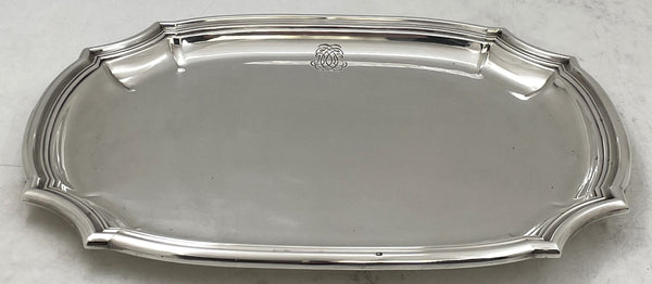 Puiforcat French Sterling Silver Platter Tray in Art Deco Style from Early 20th Century