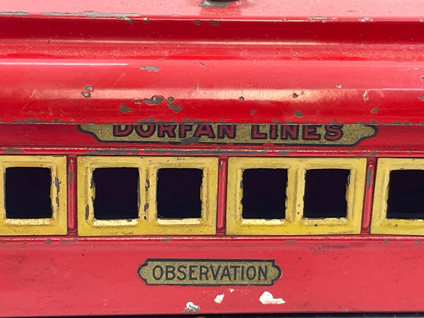 Dorfan Vintage O Gauge 5402 Observation Model Train Car from Early 20th Century