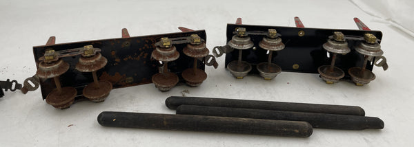 Fandor & Hornby O Gauge X9421 Flat Cars with Wood Logs from Early 20th Century