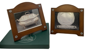 Pair of William Scott Leather & Sterling Silver Picture Frames