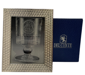 Del Conte Sterling Silver Picture Frame with Triangular Weave Design