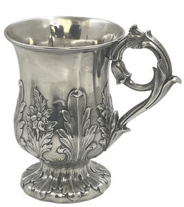 Calcutta Indian Hamilton Sterling Silver Mug from 1830s