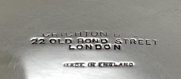 Crichton English Sterling Silver 1923 Footed Centerpiece Bowl in Art Deco Style