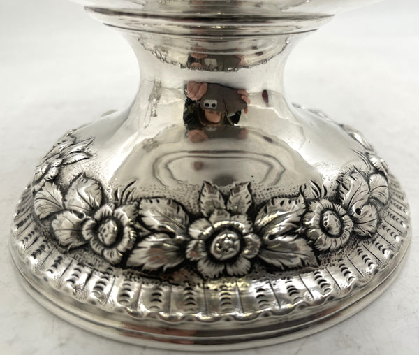S. Kirk & Son Sterling Silver Castle Landscape Repousse Footed Bowl from 1846-1861