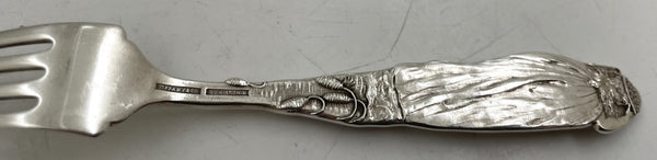 Tiffany & Co. Sterling Silver 4-Piece Child Set in Nursery Rhyme Pattern