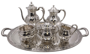 Tiffany & Co. Sterling Silver 6-Piece Tea & Coffee Set on Tray