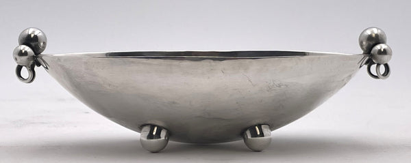 Sciarrotta Sterling Silver Olive/ Nut Dish in Mid-Century Modern Style