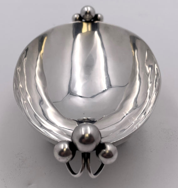 Sciarrotta Sterling Silver Olive/ Nut Dish in Mid-Century Modern Style