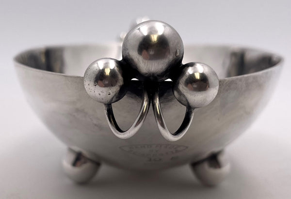 Sciarrotta Sterling Silver Olive/ Nut Dish in Mid-Century Modern Style