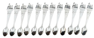Set of 12 Lunt Snoopy Peanut Child Spoons