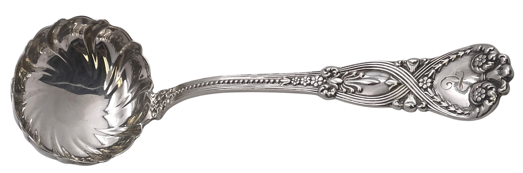 Tiffany & Co. Sterling Silver Scalloped Sauce Gravy Ladle in Saint James Pattern
